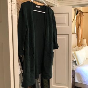 Madewell Dark Green Cardigan Sweater Size XS